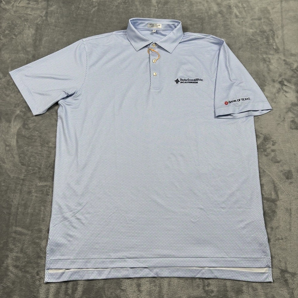 Peter Millar Geo Skull Performance Jersey Polo Men's Size XL NWOT Golf Preppy